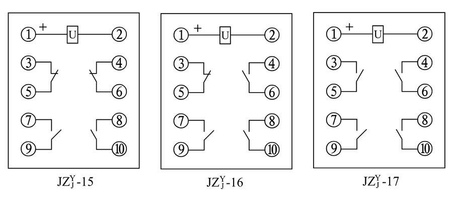 JZY-15、JZJ-15內部接線圖