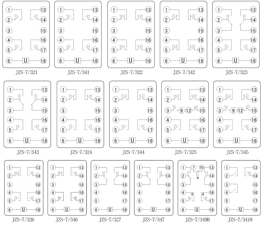 JZS-7/342內部接線圖