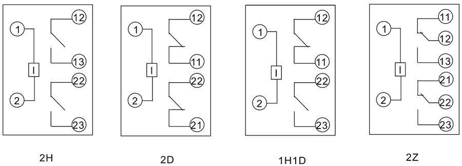 HDLN-1-2D-4內(nèi)部接線圖